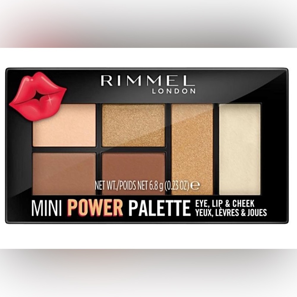 🆕 Rimmel London Gold & Brown Mini Palette “Sassy” #002